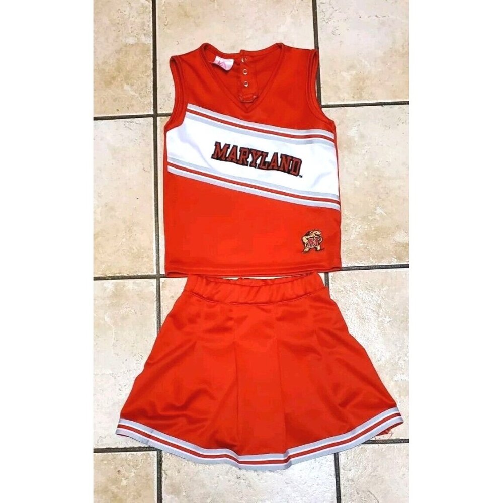 KA Knights Apparel Girls Maryland Terrapins Cheerleader Outfit M/M